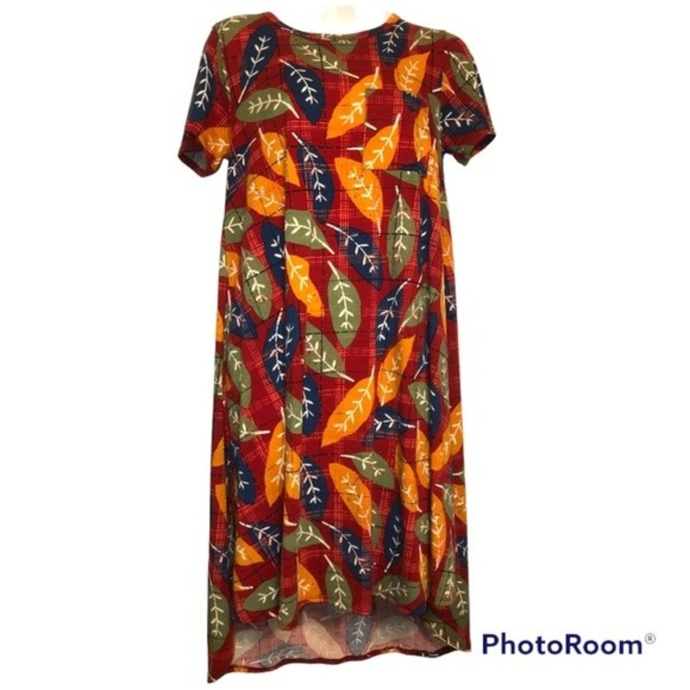 LuLaRoe Carly Leaf Dress Size XXS